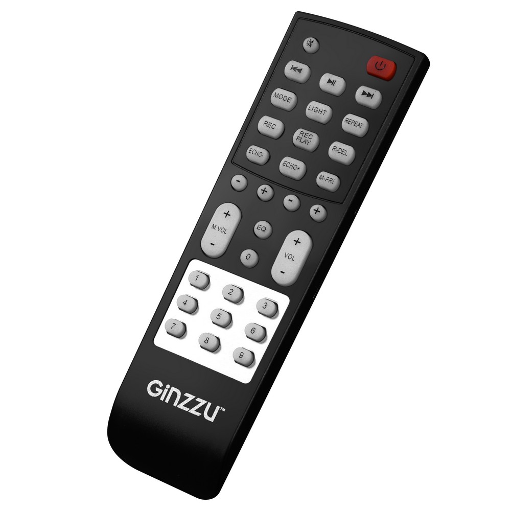 Колонка Ginzzu GM-211, Акустическая система Midi RGB/BT/USB/TF/FM/ДУ
