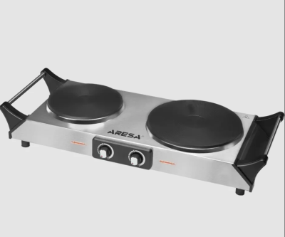 Плитка электрическая Aresa AR-4706 2300-2700 Вт, 2 конфорки чугун