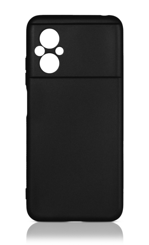Чехол для Poco M5, черный, силиконовая накладка DF poCase-11 (black)