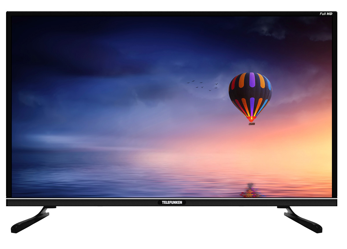 Телевизор 55" Telefunken TF-LED55S10T2SU Smart черный/Ultra HD/DVB-T2/DVB-S2/USB/WiFi